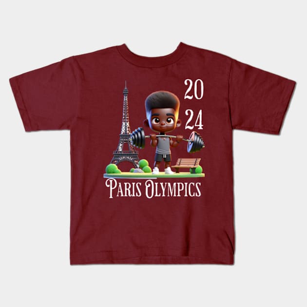 Paris Olympics 2024 Kids T-Shirt by OurCelo